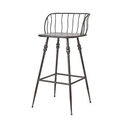 BARCHAIR GREY IRON PROVENCE 70 - CHAIRS, STOOLS